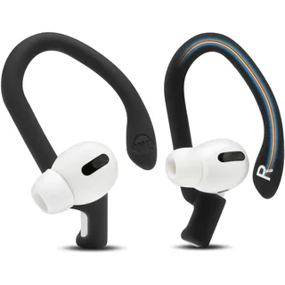 WC HookZ Pro 3 – Verstellbare Ohrbügel für AirPods Pro 3 | Von Wicked Cushions | Formbarer Kern, individuelle Passform, sicher und bequem, zum Patent angemeldet | Black