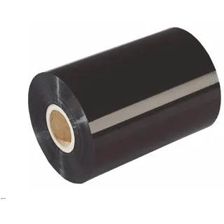 Thermotransfer-Farbband - 110 mm x 300 m, Harz, 1 Zoll Hülse, schwarz, außen