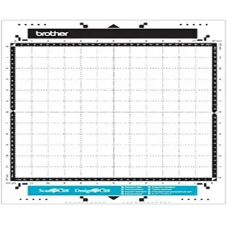 Brother Schneidematte für Schneideplotter leicht klebende Matte 305 x 305 mm (12 x 12 Zoll) für 0,1 - 0,3 mm dickes Material