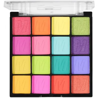 KARLOR 16 Farben Lidschatten Palette, bunt Lidschatten Matte schimmer Lidschatten Strahlend Hell farbfroh Lidschatten Gut Pigmentiert Farbbombe Eyeshadow rot grün blau lila Lidschatten langhaltend