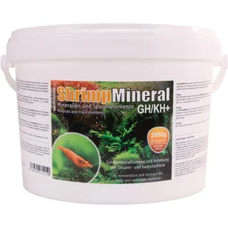 SaltyShrimp Shrimp Mineral GH/KH+ | 2,55 KG/ 2550g – Mineralsalz. Speziell für Haltung & Zucht von Garnelen entwickelt. Für neutrales Aquariumwasser & Remineralisierung