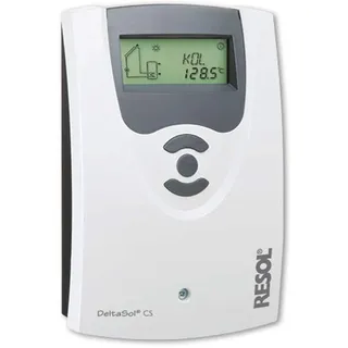 tcllka Solarsteuerung Resol DeltaSol CS Plus (inkl. 4 x PT1000 Fühler - 2 x FKP6 - 2 x FRP6) - Komplettpaket
