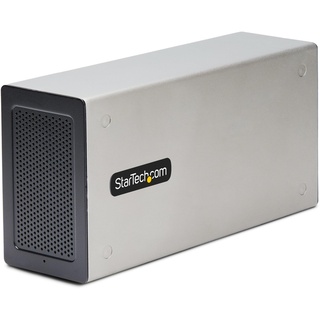 Startech StarTech.com Thunderbolt 3 PCIe Erweiterungsgehäuse, Externes Gehäuse mit zwei PCI Express Steckplätzen, PCIe Box für Laptops/Desktops/All-In-Ones, 8K/4K Ausgang über TB3/DP 1.4 (2TBT3-PCIE-ENCLOSURE)