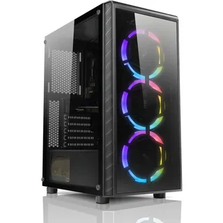 shinobee AMD Ryzen 9 6900HX 16-Thread Deluxe Gaming Aufrüst-Computer mit 3 Jahren Garantie! - 8 GB AMD Radeon RX 680M Raytracing - 550W Gigabyte P550SS 80+ Silber - WLAN - #8544