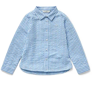 Tchibo - Kinderhemd - Jungen - Gr. 110/116 - blau/kariert