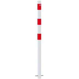 Schake Absperrpfosten Ø 60 mm 130 cm Weiß/Rot