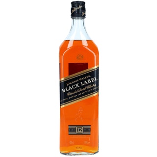 12 Years Old Black Label Blended Scotch 40% vol 1 l Geschenkbox