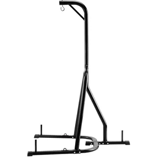 Vevor Boxsackständer Boxsackhalter Trainingsgerät aus Stahl (65 kg belastbar) freistehendes Sandsackgestell Ständer mit beschwerter Basis, Trainingsgerät für Fitness-Studio