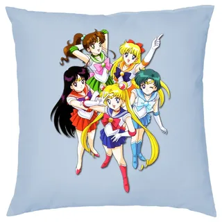 Blondie & Brownie Dekokissen Sailer Moon Anime Manga Mond Kissen mit füllung blau