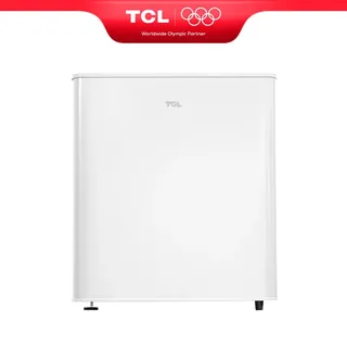 TCL RF60DWE0 45 L Kompakter Mini-Tischkühlschrank für Getränke, Snacks und Lebensmittel, verstellbare Füße, gehärtetes Glasregal, Energieklasse E, leise für Zuhause und Büro