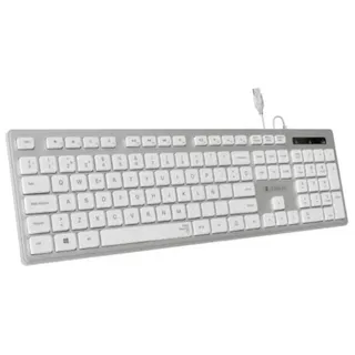 Teclado Subblim Wired Ergo Keys Silent Flat HQ/ Plata