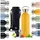 Thermosflasche 750ml doppelwandige Trinkflasche Edelstahl 750ml Isolierflasche 750ml frei Edelstahl Trinkflasche Teeflasche Trinkflasche Sportflasche Hipster Yellow