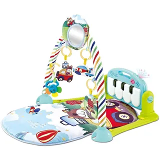 KIKKABOO Krabbeldecke + Spielbogen, Krabbeldecke Piano,