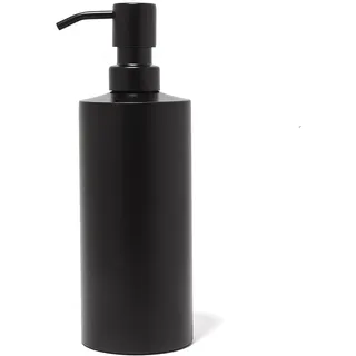 Yew Design Seifenspender aus Edelstahl in Schwarz für Badezimmer und Küchenspüle, nachfüllbar, 450 ml, Runde Rostfreie Pumpe für Seife, Reinigungsmittel, Lotion und Arbeitsplatte