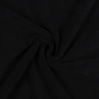Microfleece Stoff mit Elasthananteil | ab 50cm x 140cm (schwarz) | Einfarbig/Uni - Stoff zum Nähen - Länge am Stück in 0,50 Meter Schritten