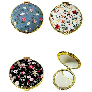 The Beauty House Taschenspiegel, Reisespiegel Kosmetikspiegel Mehrzweck Spiegel Handspiegel klappbar blau