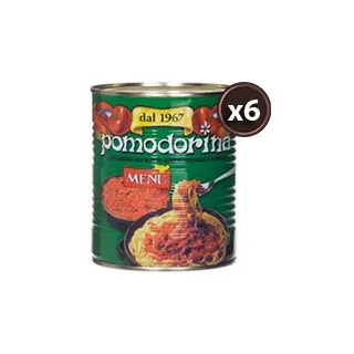 6er Pack Pomodorina  Tomatensoße neapolitanischer Tradition, Menu, Emilia-Romagna