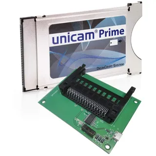 Unicam Prime CI Modul + Programmer USB I Common Interface Karte mit DeltaCrypt-Verschlüsselung 3.0 für den Empfang verschlüsselter Sender I DVB CI-konforme PCMCIA CI-CAM für Smart Cards TV