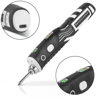 STAHLWERK Akku-Lötkolben BLK-8 ST mit 8 Watt Leistung, 480°C Spitzentemperatur