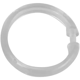 Schöner Wohnen Duschvorhangringe Transparent groß 16er Set