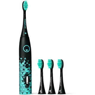 happybrush Eco Vibe 3 Black-Mint + Aufsteckbürsten 3 St.