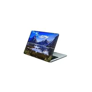 Skins4u Folie Sticker Skin Vinyl Aufkleber mit farbenfrohen Motiven für bis 10 Zoll 25.4x20.3cm Laptop Skin Decal Cover Berg-und-See