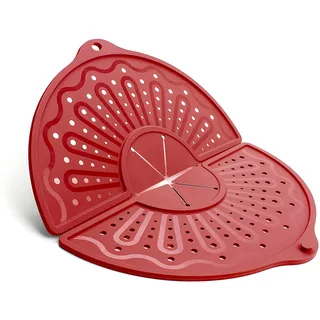 bigowl Silikon-Spritzschutz für 25,4 27,9 und 30,5 cm Bratpfanne, faltbarer Spritzschutz, Mehrzweck-Fettspritzschutz/Untersetzermatte, 30.5 cm Antihaft-Ölspritzschutz, spülmaschinenfest,