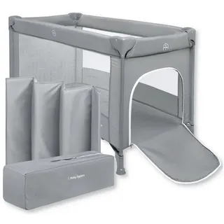Moby-System Baby-Reisebett Multifunktionales Reisebett - Happy Traveller BASIC, Grau grau