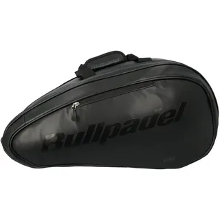 BULLPADEL - Padelschlägertasche BPPEX005 Avant Farbe Schwarz, Padel-Tasche aus Kunstleder, für 4 Schläger, Kleidung und Zubehör, 58 x 30 x 33 cm, 2 Thermofächer, belüftete Tasche für Schuhe
