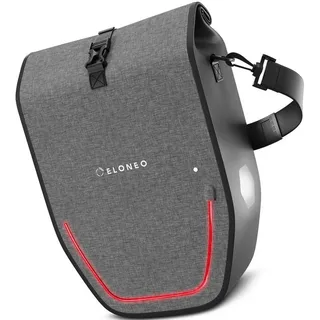 eloneo Fahrradtasche Gepäckträgertasche grau
