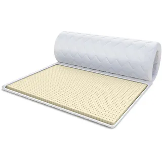 Fdm Latex Matratzentopper 120 x 200 cm weiß