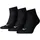 Quarter Plain 3er Pack black 47-49