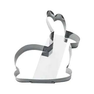 Schneider Ausstecher, Hase sitzend groß 200x170x20 Edelstahl