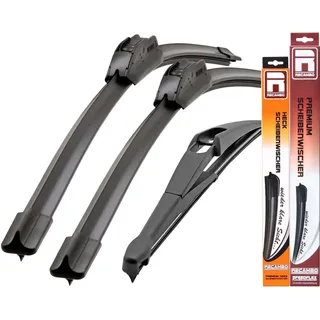 RECAMBO Scheibenwischblätter Scheibenwischer für NISSAN NOTE, E11, BJ 05-13 schwarz