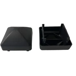 Tepto Rechteckkappen 40x40x28mm schwarz PE (Polyethylen)