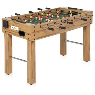 SAMAX Kickertisch / Tischfußball aus Holz mit Getränkehalter