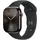 GPS + Cellular 46 mm Titangehäuse schiefer Sportarmband schwarz M/L