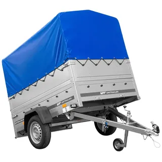 UNITRAILER Anhänger mit hoher Plane, Stützrad und Seitenteile, 201 Kipp