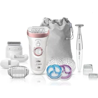 Braun Silk-épil 9 9/980 SensoSmart, Roségold, Weiß, 40 Pinzette, Eingebaut, 2 h, 50 min, Deutschland - Rosa/Weiß