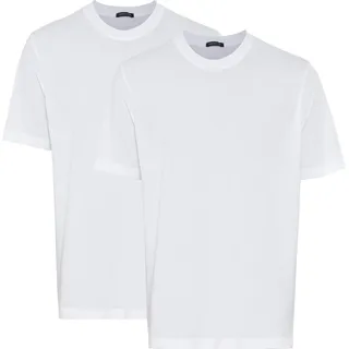 SCHIESSER T-Shirt 2er-Pack schlichte Basic-Shirts in weiß Herren