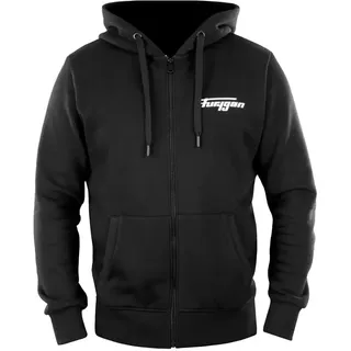 Furygan Corpo Reißverschlusspullover - Black / White - 2XL