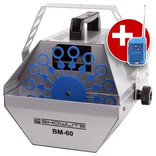 Showlite BM-60 Seifenblasenmaschine mit Fernbedienung,