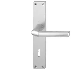 HOPPE Langschildgarnitur Birmingham 1117/202SP Alu. F1 OB 72mm DIN L/R