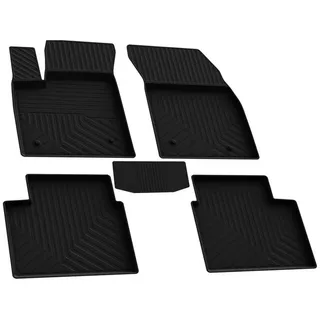 OMAC Auto-Fußmatten für Ford Focus mk4 2019-2025 Gummimatten Schwarz 4 tlg (4 St), für Ford Focus mk4 2019-2025 Ford Focus mk4 2019-2025, Antirutsch,Wasserfest,Einfache Installation schwarz