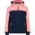 Kid G Jacket Snaps Hood Blau/Pink 140