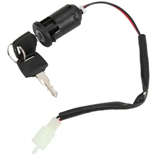 Keenso Elektroroller Zündschloss, 2 Stück 2 Polig Zündschloss 2 Positionen "ON" und "OFF" Zündschalter Zündschlüsselschalter für Dreirad Elektroroller