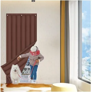 AMEERR Türvorhang Thermo Kälteschutz Tür, Kälteschutzvorhang für Türen, Thermovorhang Gegen Kälte, für Türen Winter Kälteschutz, Geräuschisolierung Winddicht, Isolier Schutz Vorhang, für Balkontür