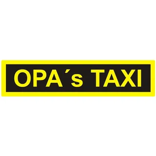 Auto-Aufkleber Opa ́s Taxi I 20 x 5 cm groß I Als Hinweis, dass Sie Ihre Enkel im Gepäck haben oder als Geschenkidee für Opas I wetterfest I kfz288