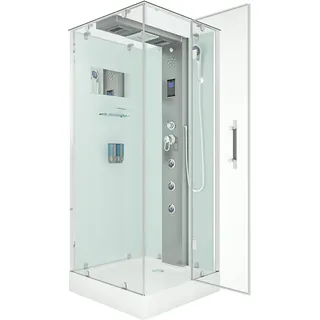 AcquaVapore AquaVapore Dampfdusche Duschtempel Sauna Dusche Duschkabine D38-20R2 100x100 cm
