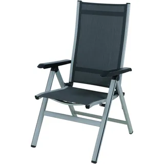 MWH Das Original Kedline Multipositionssessel 62 x 67,5 x 111 cm anthrazit/anthrazit klappbar
